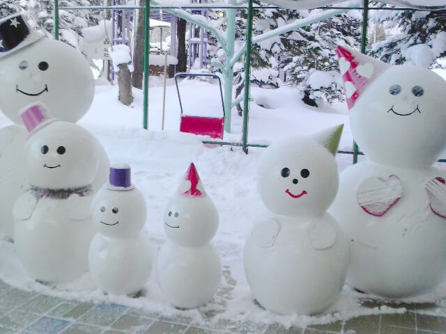 冬の雪だるま